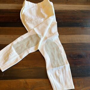 Nwt White Tailored Sportsman Breeches Size 30 Long Side Zip 30L Riding Pants